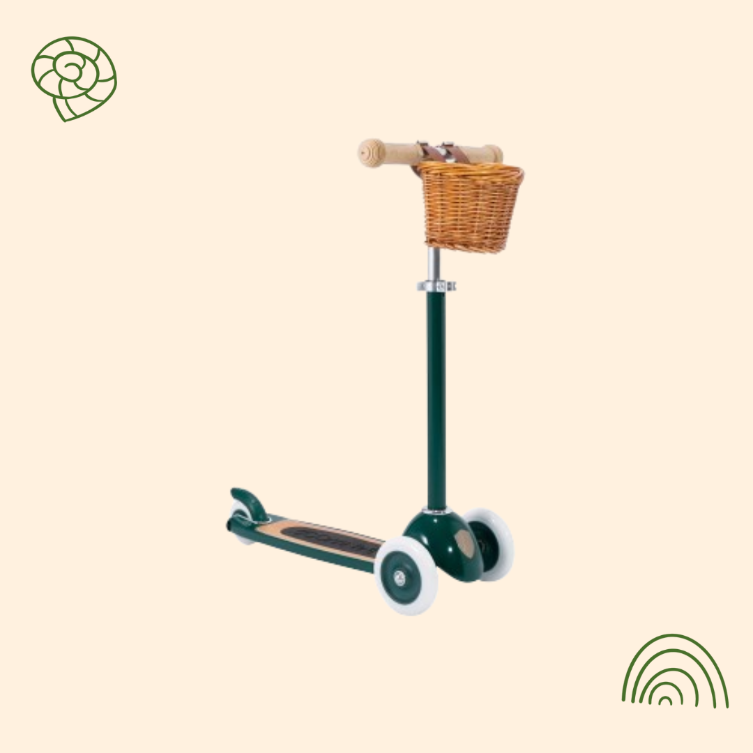 Trottinette 3 roues 3 ans + (verte)
