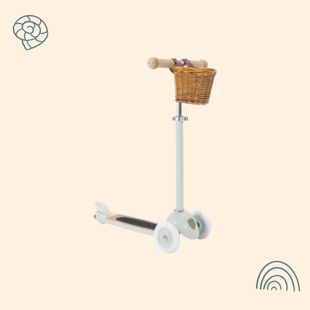 Trottinette 3 roues 3 ans + (bleu ciel)